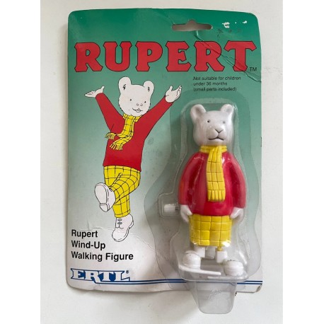 Rupert bear wind-up figure MOC - Ertl 1994