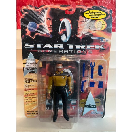 Geordie La Forge MOC - Star Trek Generations 1994 Playmates