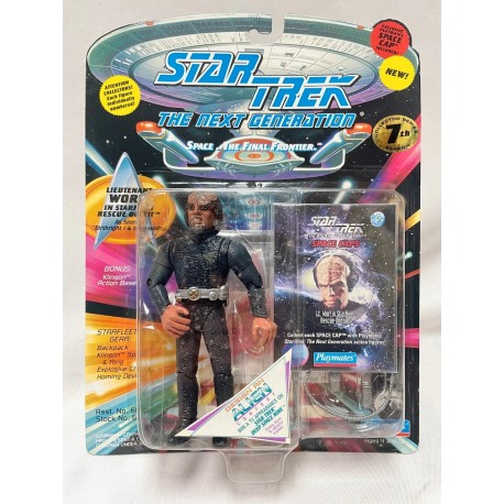 Lt. Worf Starfleet Rescue Uniform MOC – Star Trek The Next Generation Space Caps Playmates 1994