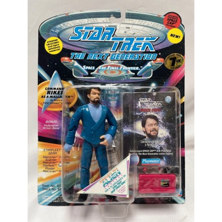 Commander Riker as a Malcorian MOC – Star Trek The Next Generation Space Caps Playmates 1994