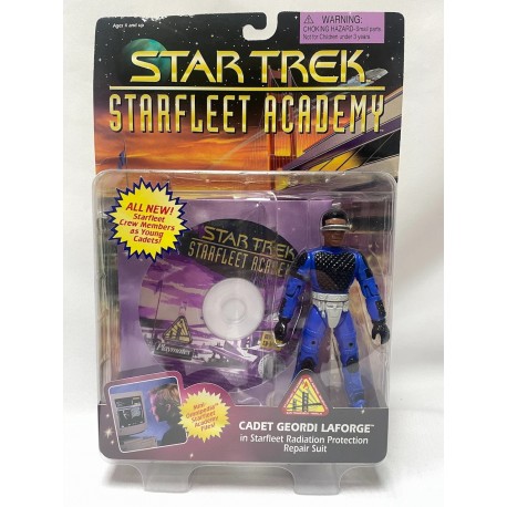 Cadet Geordi LaForge MOC CD-Rom – Star Trek Starfleet Academy Playmates 1997