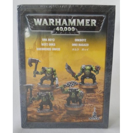 4 Ork Boyz, Warhammer 40,000, MIB. Games Workshop, Citadel 2008.