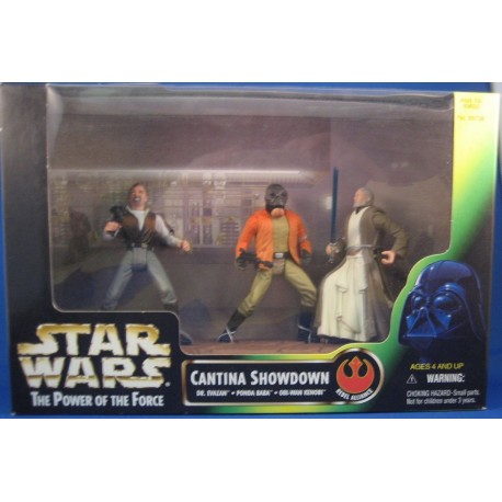 Cantina Showdown - Dr. Evazan, Ponda Baba, Obi-Wan Kenobi MIB US - Star Wars Kenner POTF