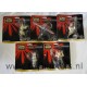 set 5x Figural Keychains by Applause Qui-Gon Jinn Anakin Obi Wan Darth Maul Jar Jar