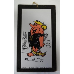 1965 Barney Rubble Ceramic Tile - The Flintstones Yogi Bear Hanna-Barbera