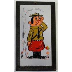 1965 Ranger Smith Ceramic Tile Hanna-Barbera - Huckleberry Hound and Friends Yogi Bear Flintstones
