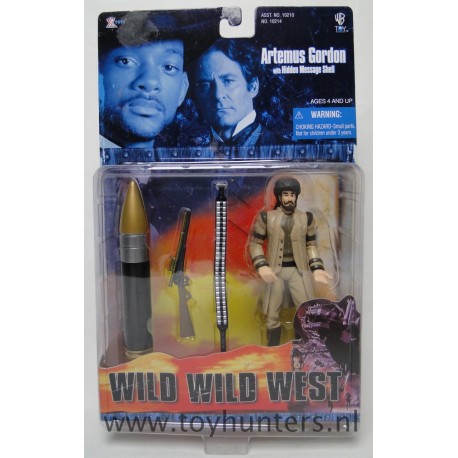 Artemus Gordon w/hidden message shell MOC - Wild Wild West - WB Toys 1999
