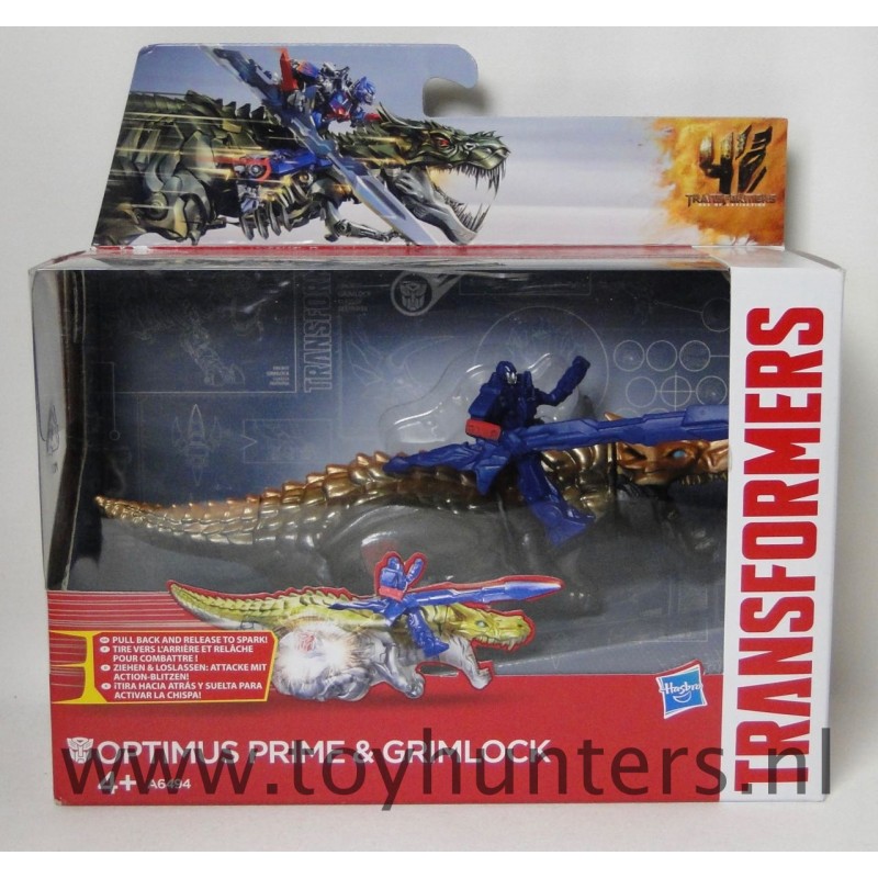 TRANSFORMERS BUMBLEBEE & STRAFE DINO SPARKERS 