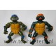 2x Wacky Action Turtles Leonardo and Michaelangelo 1989