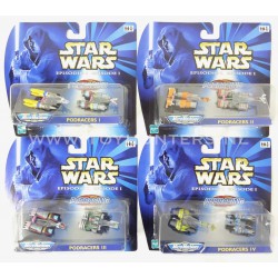 set of 4x Podracing Star Wars Micro Machines Episode I Hasbro 1999