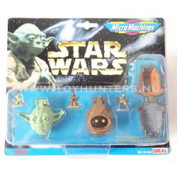 Star Wars Micro Machines Heads - Collection III 3 -Ideal 1996 Yoda Jawa Leia