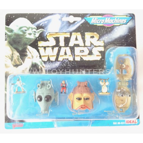 Star Wars Micro Machines Heads - Collection II 2 -Ideal 1996 Greedo Nien Numb Tusken Raider